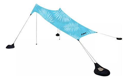 Sombrilla D Playa Sunshade Tropical Beach Liviano Resistente Celeste Art 7010