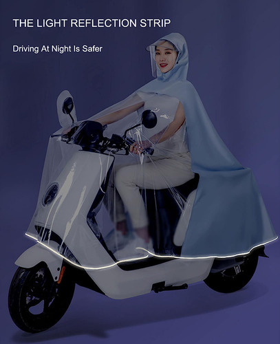 Capa De Chuva Para Bicicleta, Capa De Poncho Para Chuva,