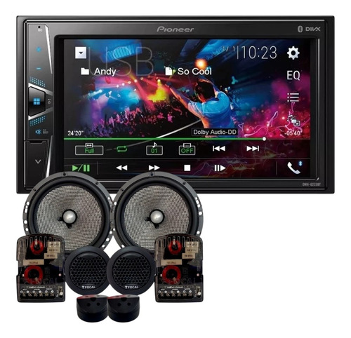 Pantalla 7 Bluetooth Pioneer+ Set De Medios 6.5 Focal