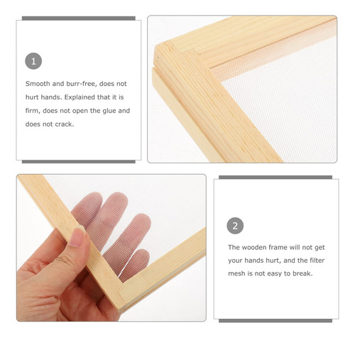 Marco De Madera De Doble Capa Para Fabricación De Papel
