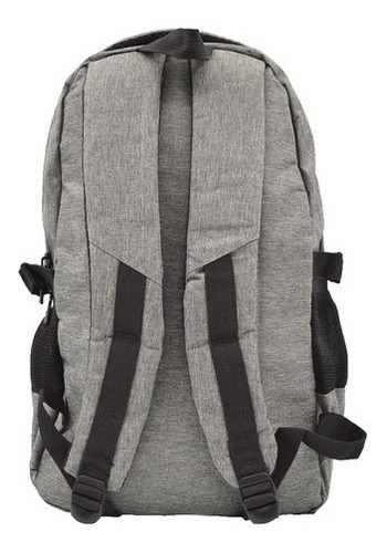 Imagen 3 de 9 de Mochila Porta Notebook Reforzada Urbana Tela Liviana