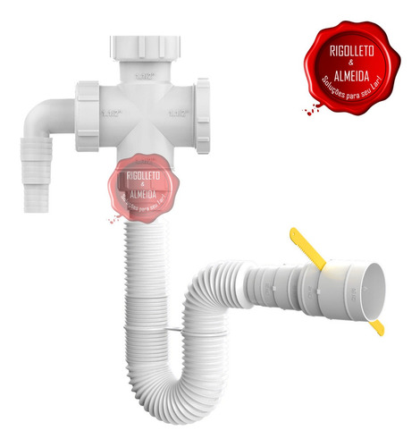 Adaptador P/ Valvula C/ Espigao Lava Roupa / Lava Louça 2em1