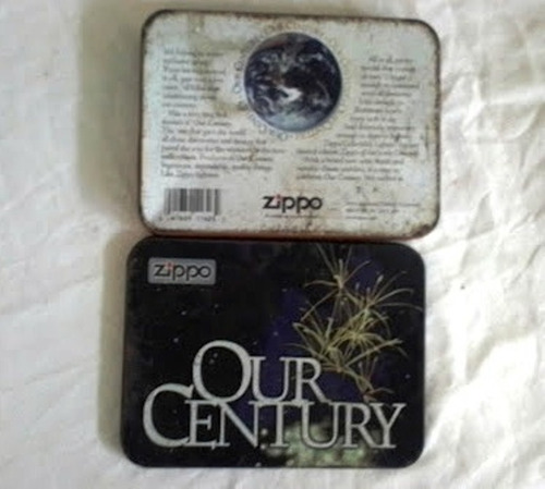 Imagen 3 de 4 de Lata Zippo Our Century Vintage De Coleccion En Metal.