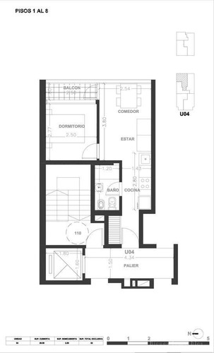 Imagen 4 de 4 de Departamento De 1 Dormitorio En Venta En Rosario