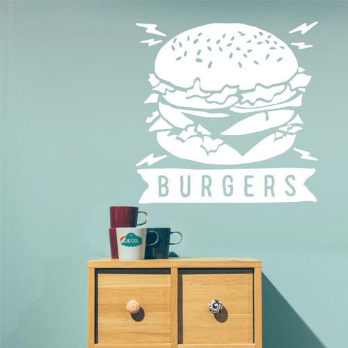 Vinilo Decorativo Restaurantes (burgers) Grande