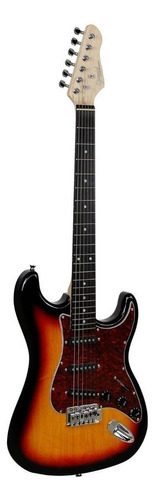 Guitarra elétrica Giannini Standard G-100 de  choupo 3-tone sunburst e tortoise shell verniz com diapasão de madeira técnica