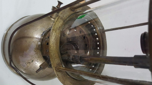 Antiguo Gran Farol Kerosene Sol De Noche Bronce Aurora (Usado)