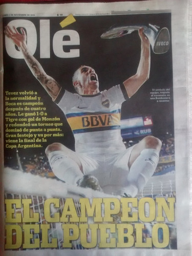 Diario Ole Boca Campeon Torneo Afa 2015 Julio Grondona (Usado)