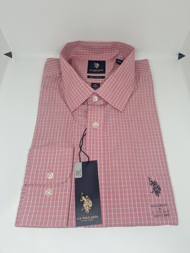 * Camisa Hombre Talla Xl 17-17 1/2, 34/35 Polo Assn. Rosado