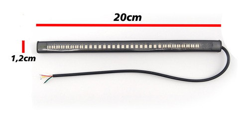 Imagem 3 de 10 de Fita De 48 Leds Com Luz De Lanterna Piscas E Luz De Freio