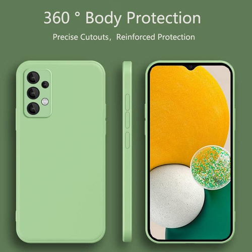 Funda 5 Colores Líquida Silicona Tpu Para Galaxy A13/m13 5g Negro+verde+verde Claro+rosa+gris Samsung Galaxy A04s/a13 5g/m13 5g/a04 4g