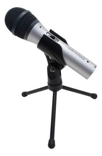 Microfono Audio Technica Atr2100 Usb O Xlr Dinamico Cardiode Color Gris