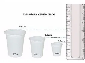 Vasos Plastico Nro 57 De 4.5 Oz