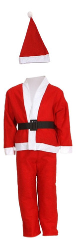 4 Children Santa Claus Costume With Hat 1 To 3 Years Old Boy