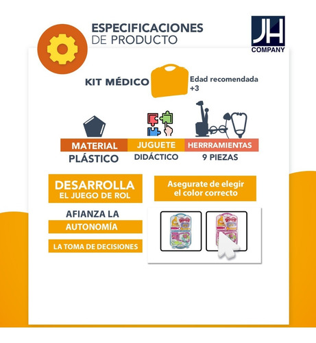 Imagen 7 de 7 de Kit Maletin Enfermera Juguete De Rol Medico Doctor Xf7769