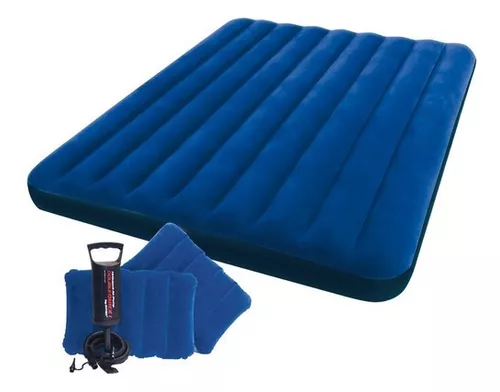 Intex Colchón hinchable con 2 almohadas y bomba