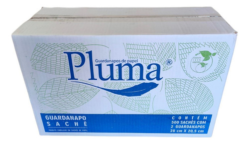 Guardanapo De Papel Em Sachê 20,5x28cm Pluma C/500 Un