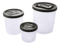 Comprar Pack 3 Recipientes Organizadores Cocina Tarro Frasco Plasuti