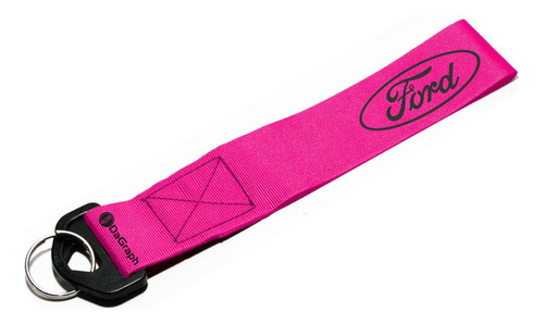 Llavero Cinta 20 X 4 Cm Ford F-100 Vintage Rosa