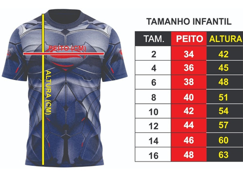 Imagem 4 de 4 de Superman Krypton - Camiseta Adulto - Tecido Dryfit