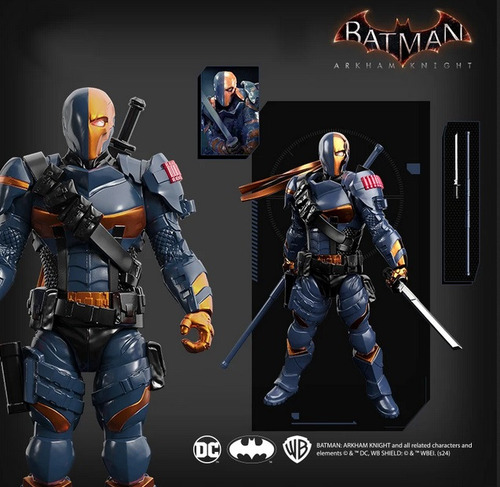 Kit Figura Articulada Deathstroke C Accesorios Batman Arkham