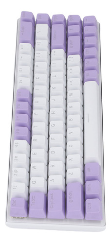 Teclado Mecânico Para Jogos Rgb 60% Azul 68 Teclas Com Fio P