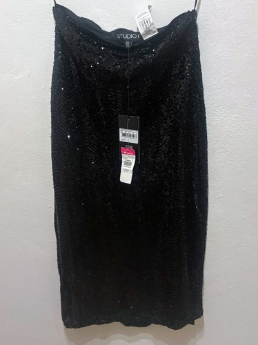Falda Lentejuelas Studio F Talla 8 Nueva Con Msi