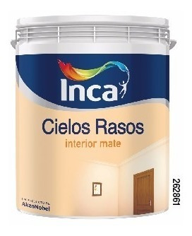 Pintura Para Cielos Rasos Antihongos Inca 4lts Blanco