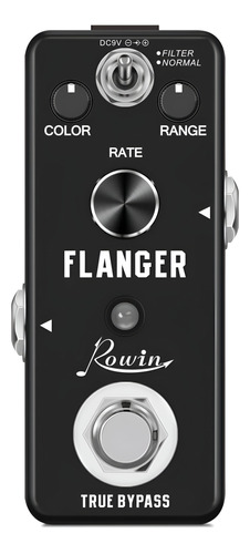 Pedal De Efecto Flanger Para Guitarra Y Bajo Rowin Lef-312