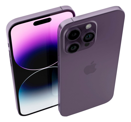 Apple Iphone 14 Pro Max 1 Tb Morado Reacondicionado Estética De 9 Batería De 80-90% Celular Grado A Esim Morado Oscuro (Reacondicionado)