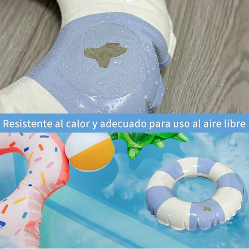 10pz Parches Reparación Para Albercas Y Colchones Inflables Transparente