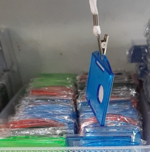 Porta Credencial Rigido Por Mayor 50 Unidades Color Surtido