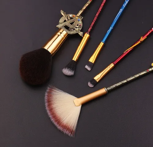 Kit 5 Brochas Maquillaje Dise o Avengers Marvel Thanos Cuotas