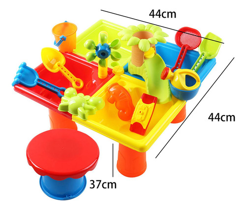 25 Uds Mesa De Agua Y Arena Juguetes , Niñas Niños,
