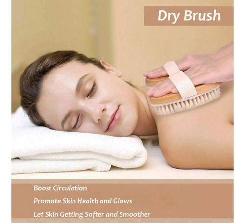 Set De Cepillos De Madera Para Exfoliación Corporal*2pcs