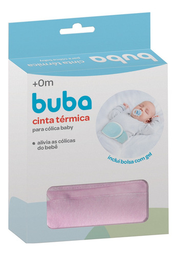 Imagem 1 de 5 de Cinta Térmica Para Cólica Do Bebê Rosa Buba