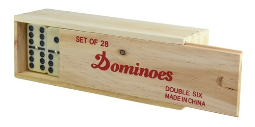 Domino De Melamina Caja De Madera 50x25x10mm