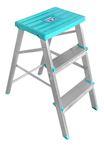 Banqueta/escada Alumínio 3 Degraus Suporta 120kg - Gibafer