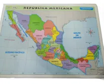 Comprar Mapa Mural Color  Republica Mexicana Didactico Con Nombres