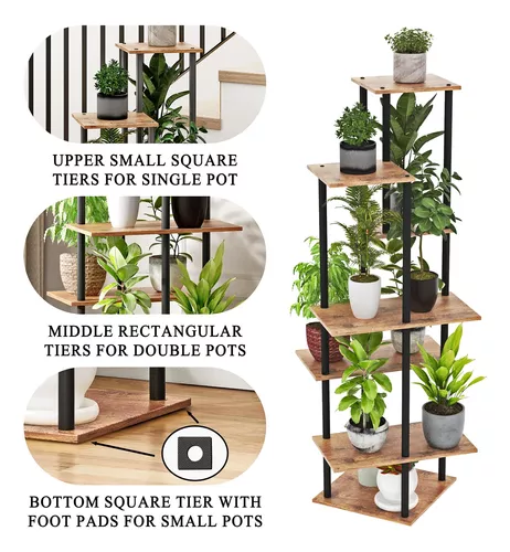 Maceteros con soporte para plantas de interior - EL BLOG DE LA TABLA