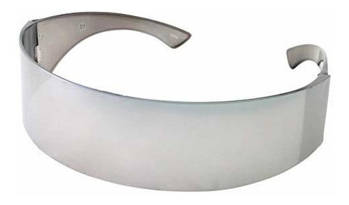 Grinderpunch Espejo De Plata Futuristas Shield Gafas De Sol 