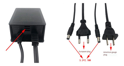 Adaptador De Corriente De 12 V, 2 A, Cámara Vigilancia El