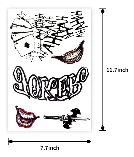 8 Tatuajes Joker Reales Y Duraderos