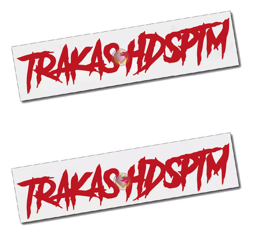 Trakas 2pzas Vinil Hdsptm Luis R Calcomanias Auto Stikers