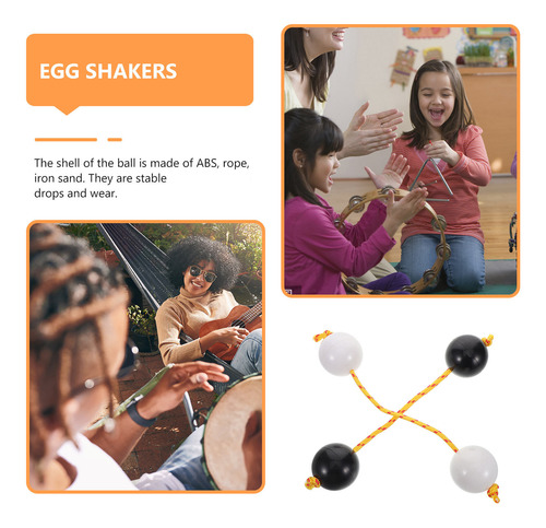 2 Pares De Bolas De Percusión Africanas Shaker Ball Shak