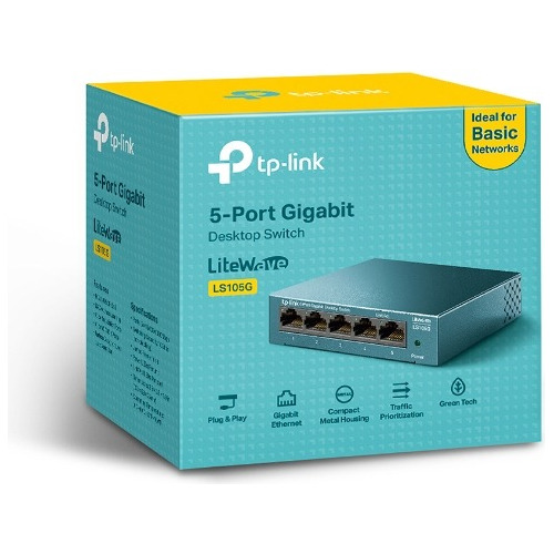 Switch Tp-link Ls105g 5-ptos Gigabit Desktop