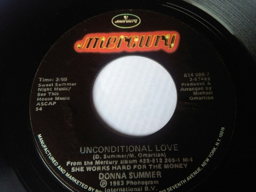 Mundo 45 Donna Summer Unconditional Love