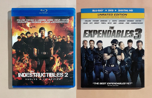 The Expendables 2 + 3 - Blu-ray + Dvd Original