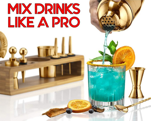 Juego De Coctelera Set De Bartender 23 Pz Modern Mixology D
