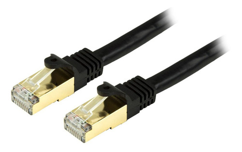 Cable De 30' Startech Cat6a Blindado, Color Negro-